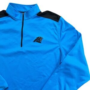 NFL Carolina‎ Panthers Mens 2XL Pullover Half Zip Long Sleeve Jacket